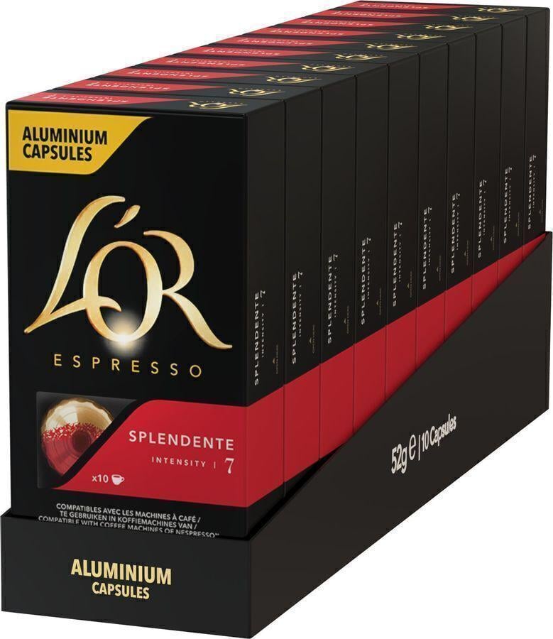 Кофе в капсулах Nespresso L`OR Espresso Splendente 100 шт. (j1000049010)