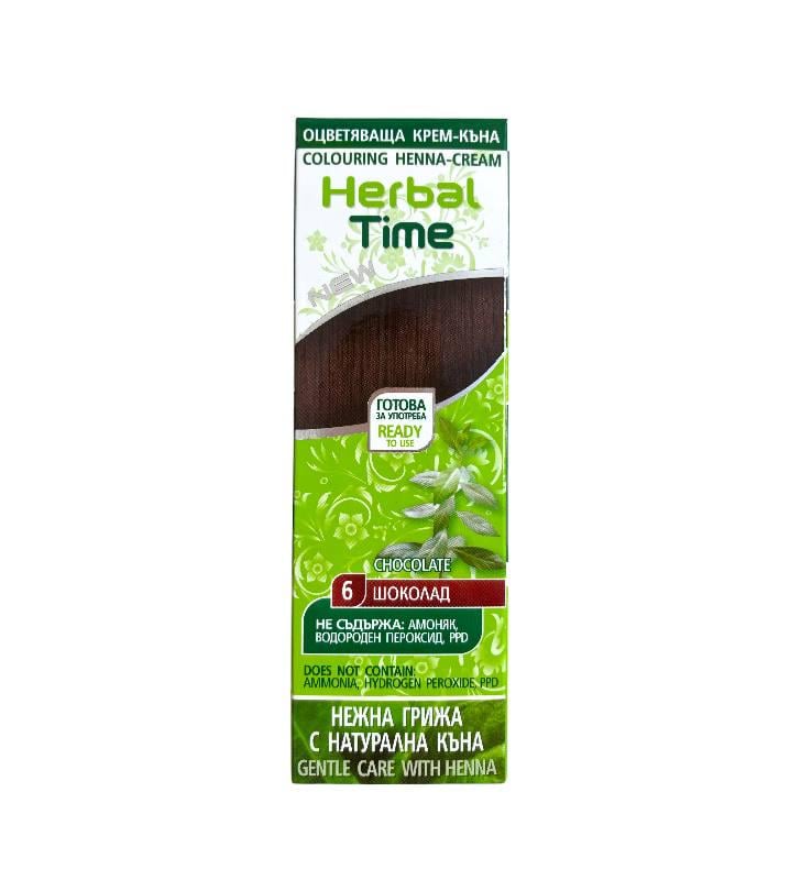 Крем-хна для волос Herbal Time 6 Шоколад (21361)