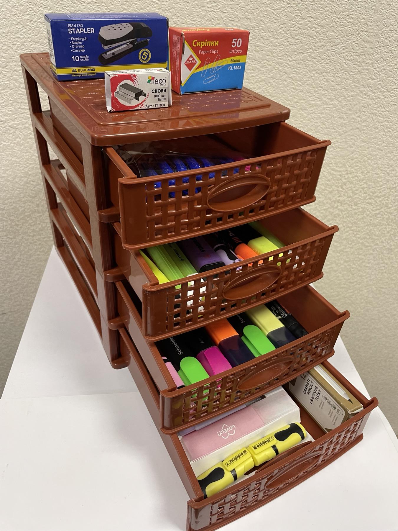 Комод мини ластиковый Консенсус ROTANGE 4 ящик 27х19х26,5 см Коричневый (28790325) - фото 6 Комод мини ластиковый Консенсус ROTANGE 4 ящик 27х19х26,5 см Коричневый (28790325) - фото 6