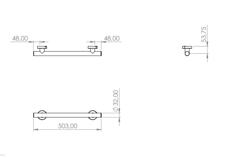 Поручень-ручка Maxiflow 50 см D32 4822.3250P.304.00 - фото 3 Поручень-ручка Maxiflow 50 см D32 4822.3250P.304.00 - фото 3