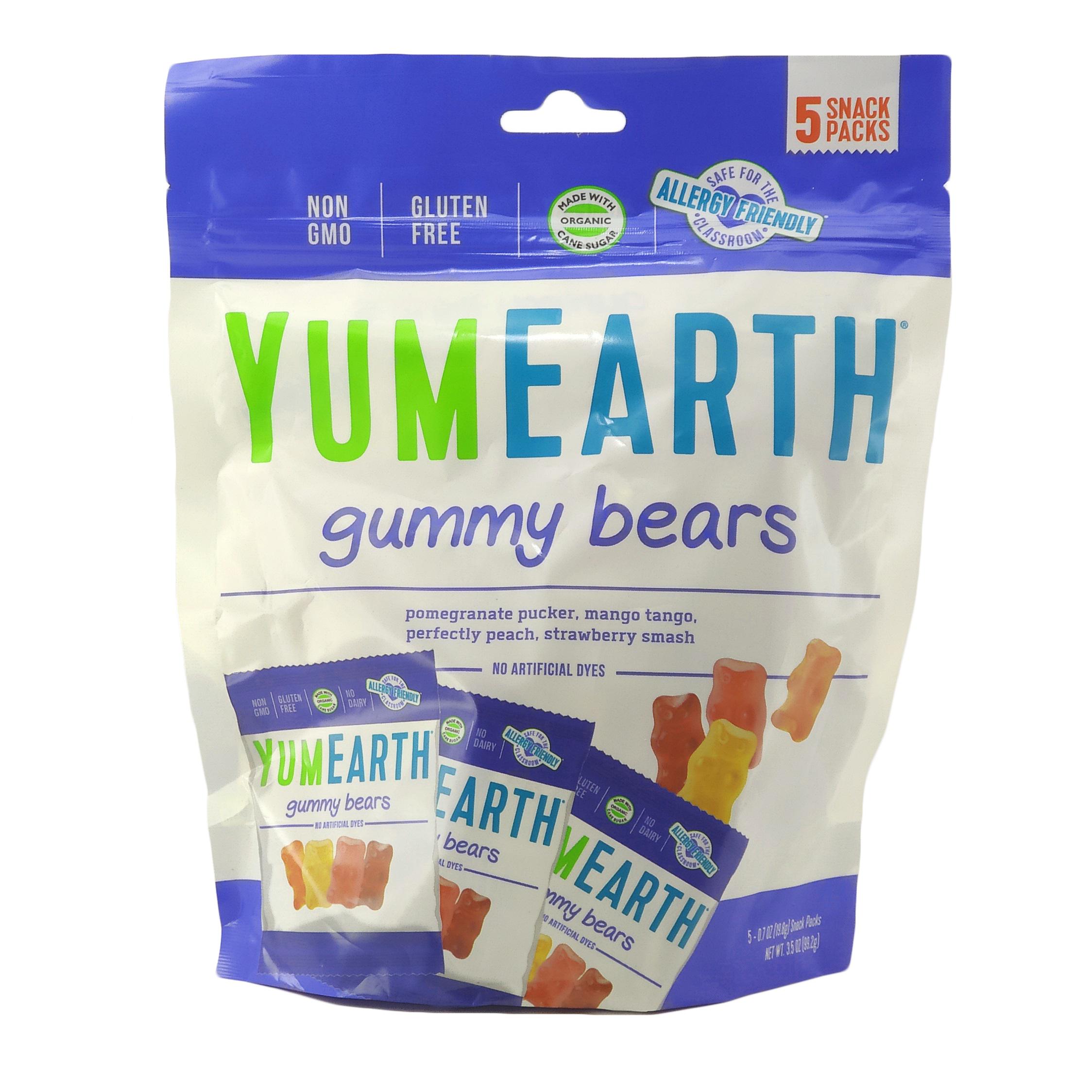 Жевательные органические конфеты YumEarth микс вкусов 5 снеков 99,2 г