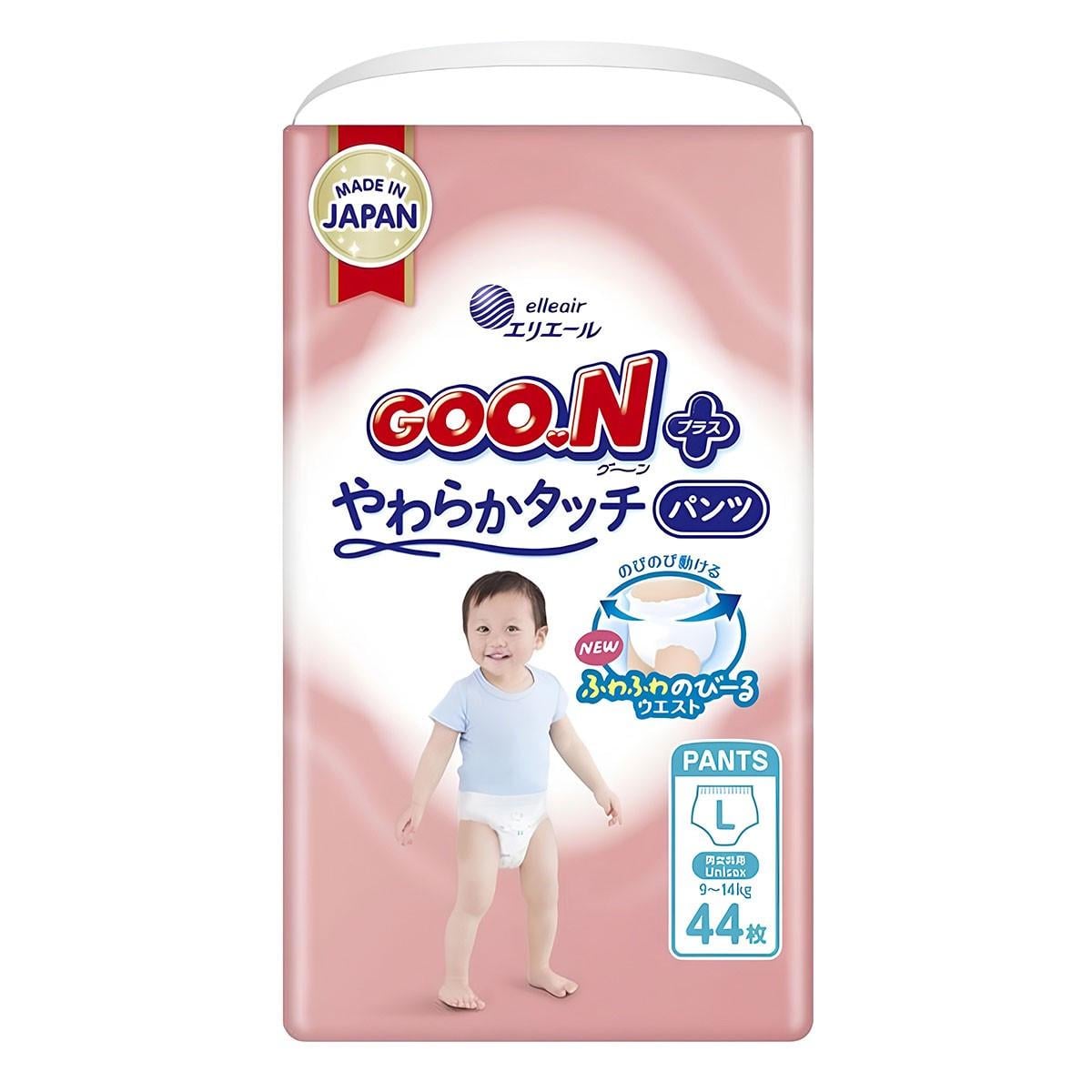 Трусики-подгузники для детей Goo.N Plus р. 4/L 9-14 кг 44 шт. (35833091)