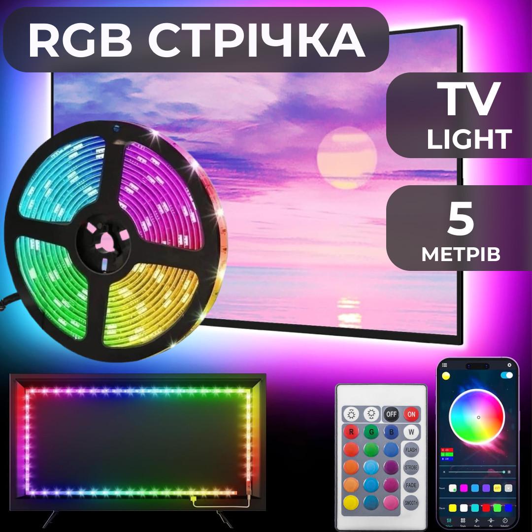 Стрічка світлодіодна з пультом GarlandoPro TVLIGHTRGB водостійка 150 LED 5 м (3060) - фото 6 Стрічка світлодіодна з пультом GarlandoPro TVLIGHTRGB водостійка 150 LED 5 м (3060) - фото 6