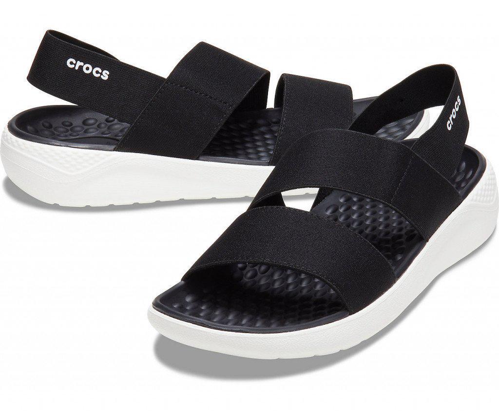 Сандалии Crocs LiteRide Stretch р. W11/EUR 41-42 Black/White (11320644)