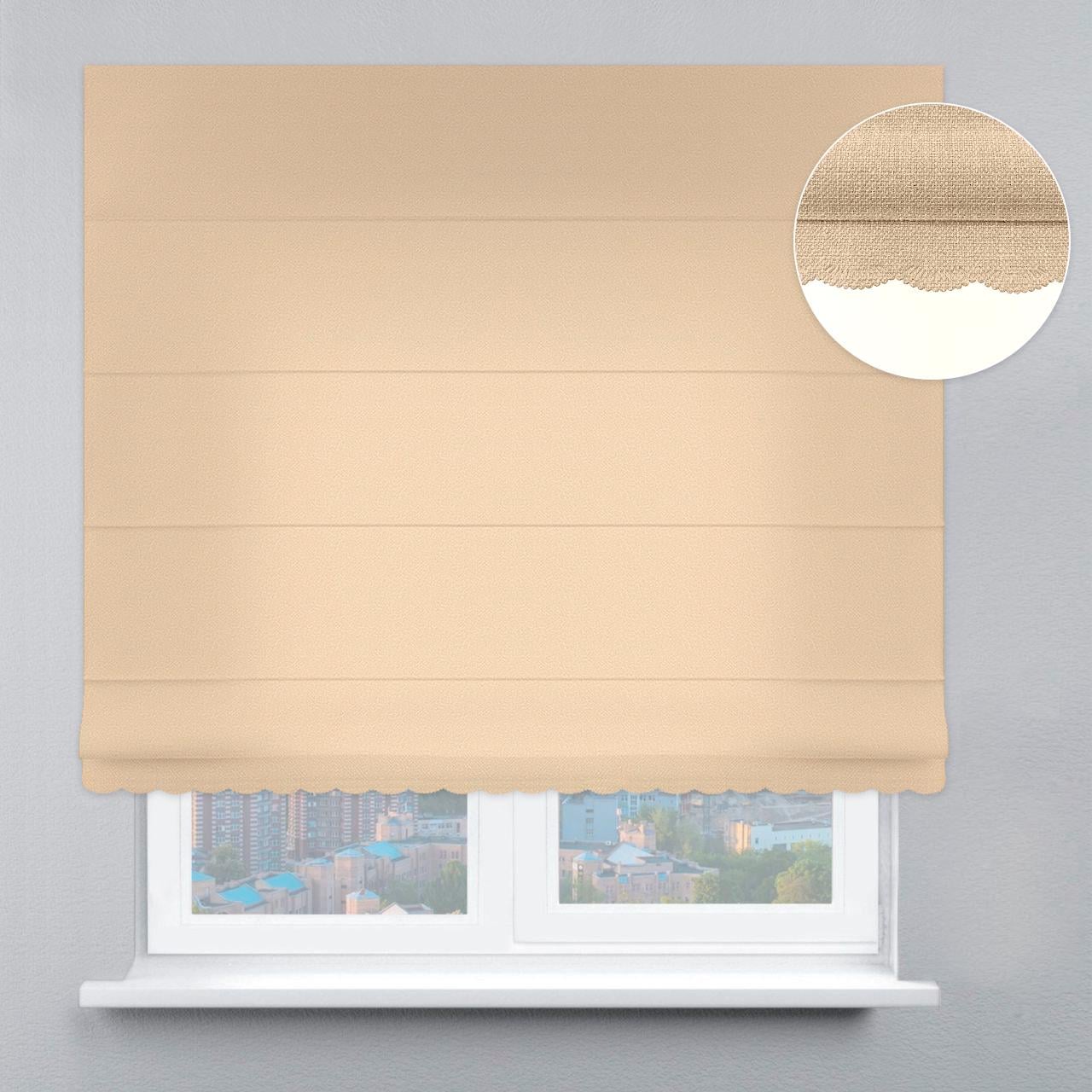 Римская штора софт люкс с ажуром 300х170 см Бежевый