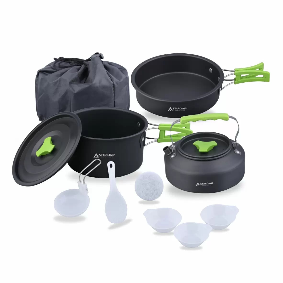 Набор посуды туристической Starcamp HX-CK05 Cookware set 2-3 Black (SC132) Набор посуды туристической Starcamp HX-CK05 Cookware set 2-3 Black (SC132)
