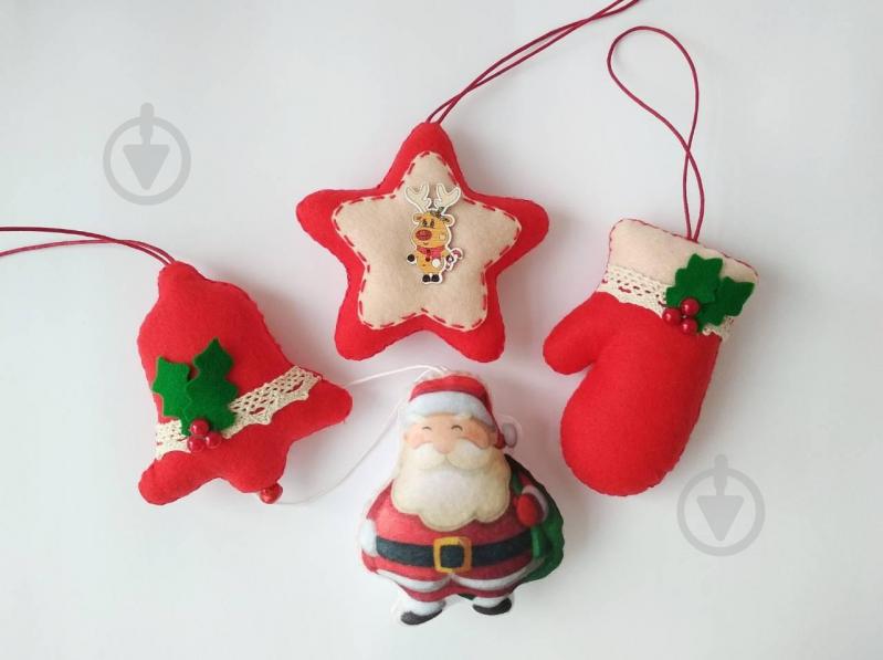 Набір ялинкових іграшок 4 шт. (SUN2421) Набір ялинкових іграшок 4 шт. (SUN2421)