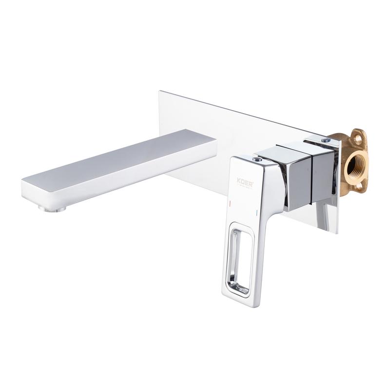 Змішувач для умивальника вбудований KOER KB-16009-01 Хром (KR5979)