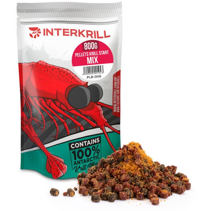 Пеллетс Interkrill MIX криль мікс креветка 2-4 мм 800 г