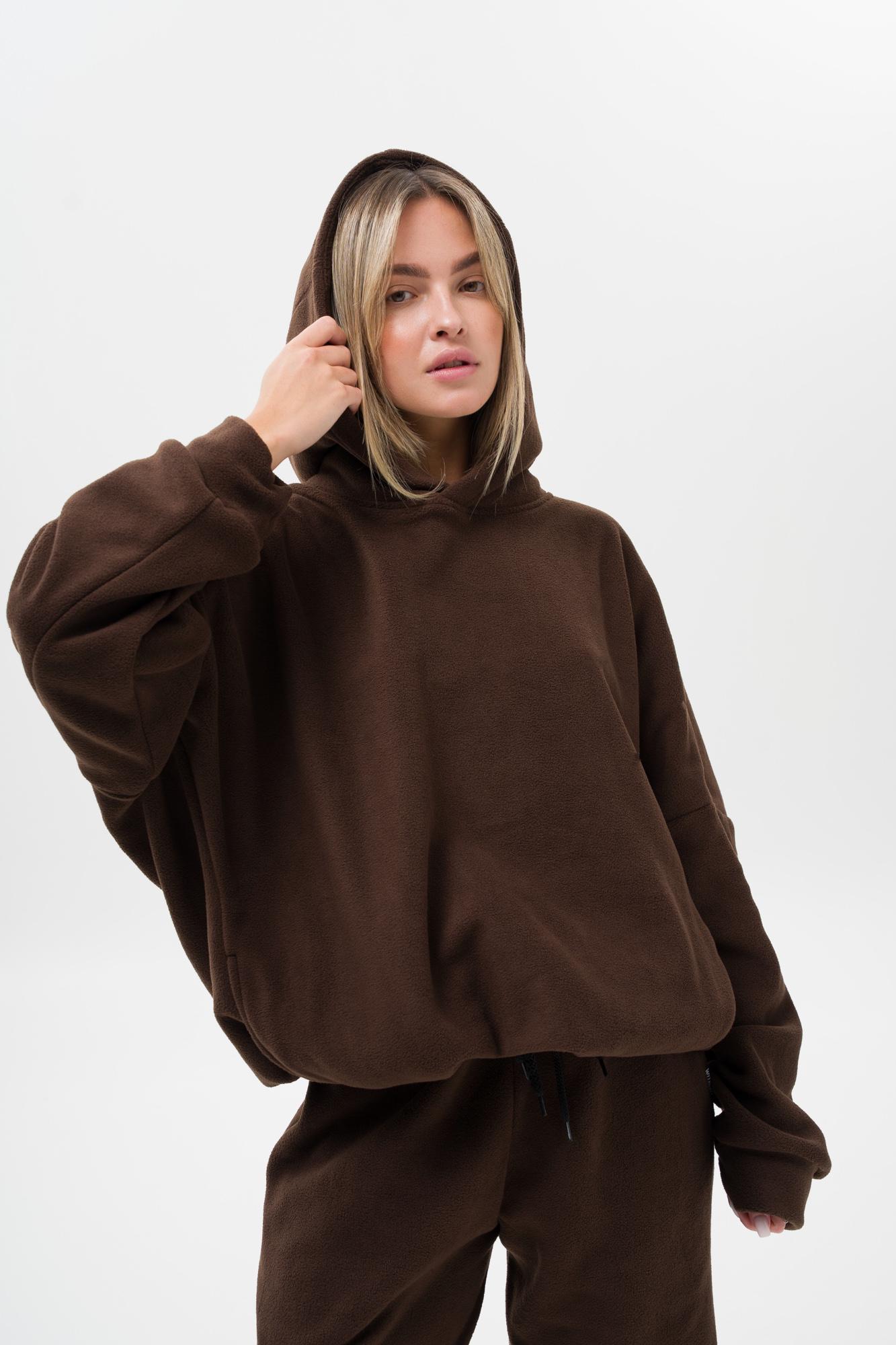 Худи Оверсайз с капюшоном Without Brand Soprano Brown (8055984) - фото 7 Худи Оверсайз с капюшоном Without Brand Soprano Brown (8055984) - фото 7