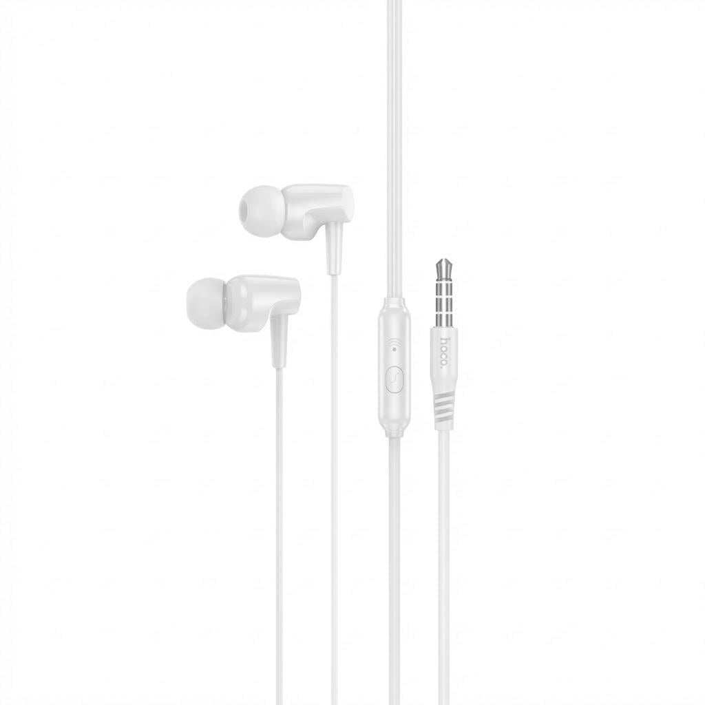 Наушники проводные Hoco M112 с микрофоном Hi-Fi звук 1,2 м внутриканальные Белый (32157422)