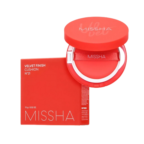 Кушон тональный Missha Velvet Finish Cushion № 21 SPF50 PA   с матовым финишем - фото 2