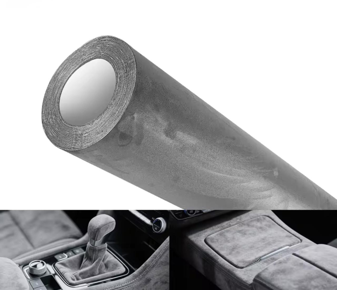 Алькантара самоклеюча тканина для салону авто 30x150 см Сірий графіт (2724366639) - фото 7 Алькантара самоклеюча тканина для салону авто 30x150 см Сірий графіт (2724366639) - фото 7