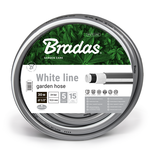 Шланг для поливу Bradas 5-ти шаровий 1/2" 30 м White Line (WWL1/230)