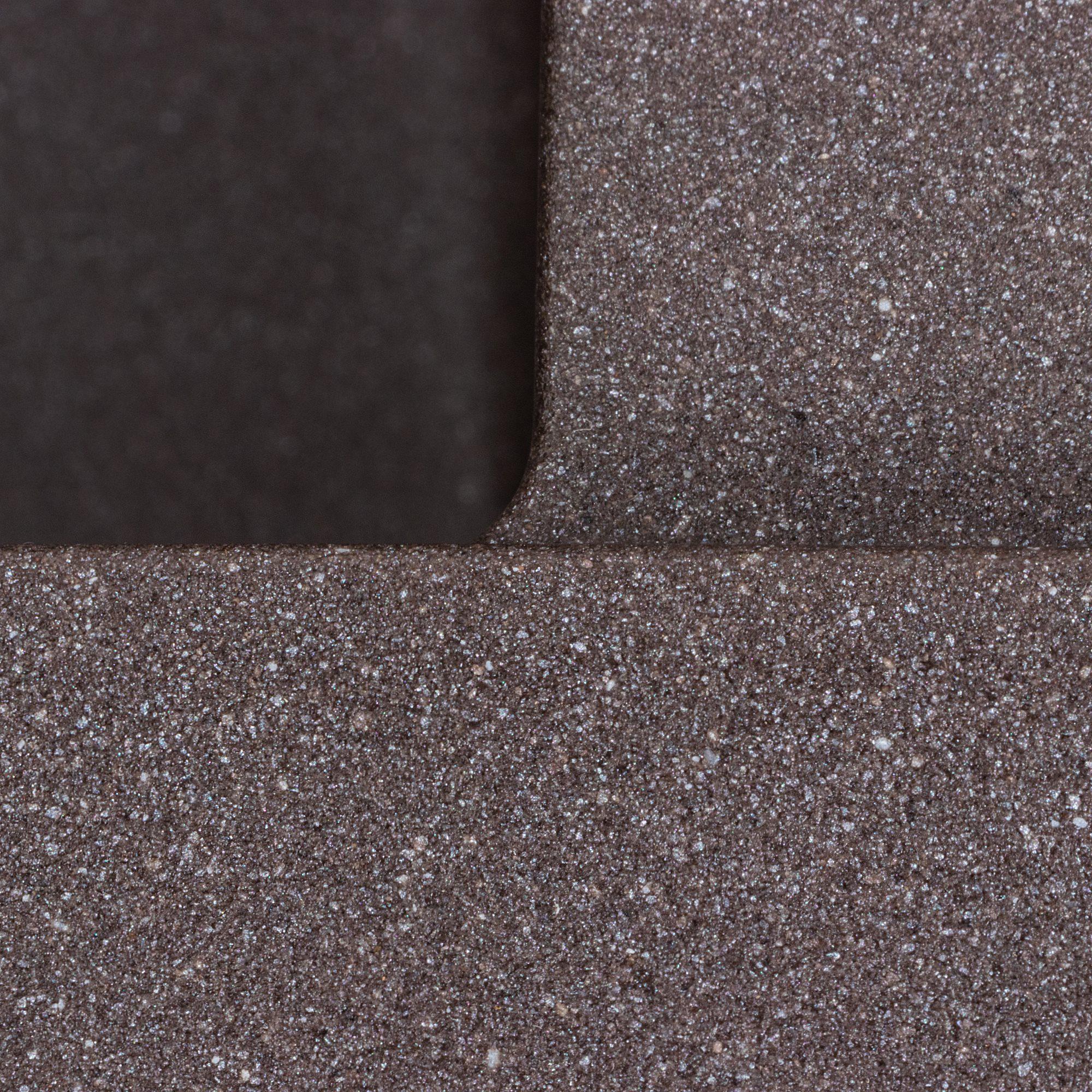 Мойка кухонная гранитная 7050 Cascada Platinum матовая Гренадин - фото 7