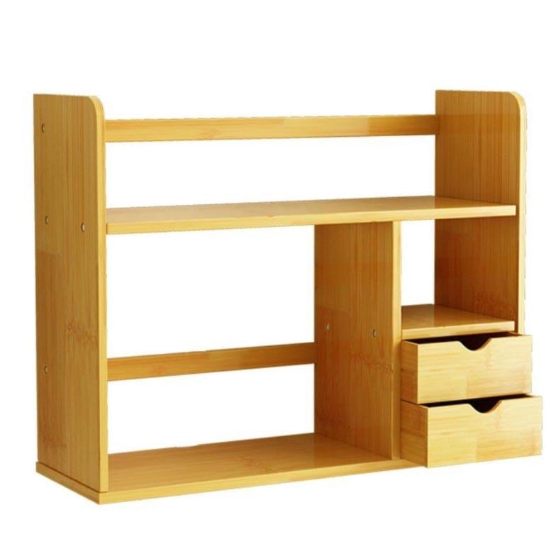 Полка-надстройка настольная из дерева Блонти карри (АКД-000803)