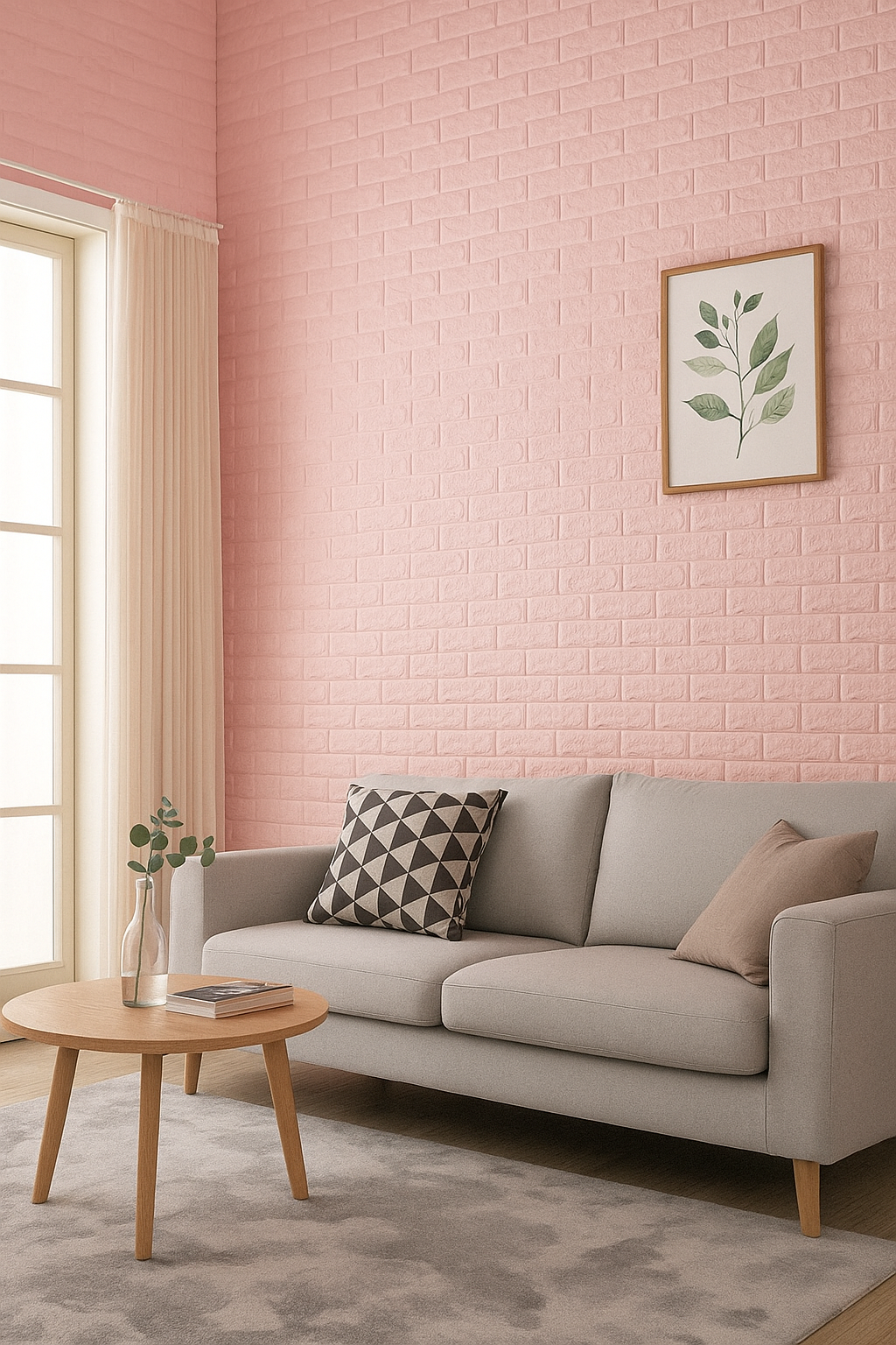 3D-панель декоративная самоклеящаяся под кирпич розовый 700x770x3 мм (BN3-020) - фото 4 3D-панель декоративная самоклеящаяся под кирпич розовый 700x770x3 мм (BN3-020) - фото 4