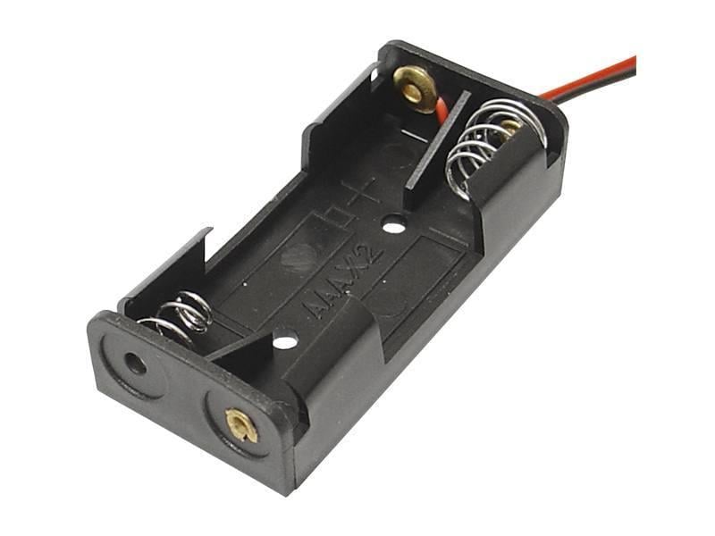 Держатель для 2 батареек типа ААА плоский (LX3204)