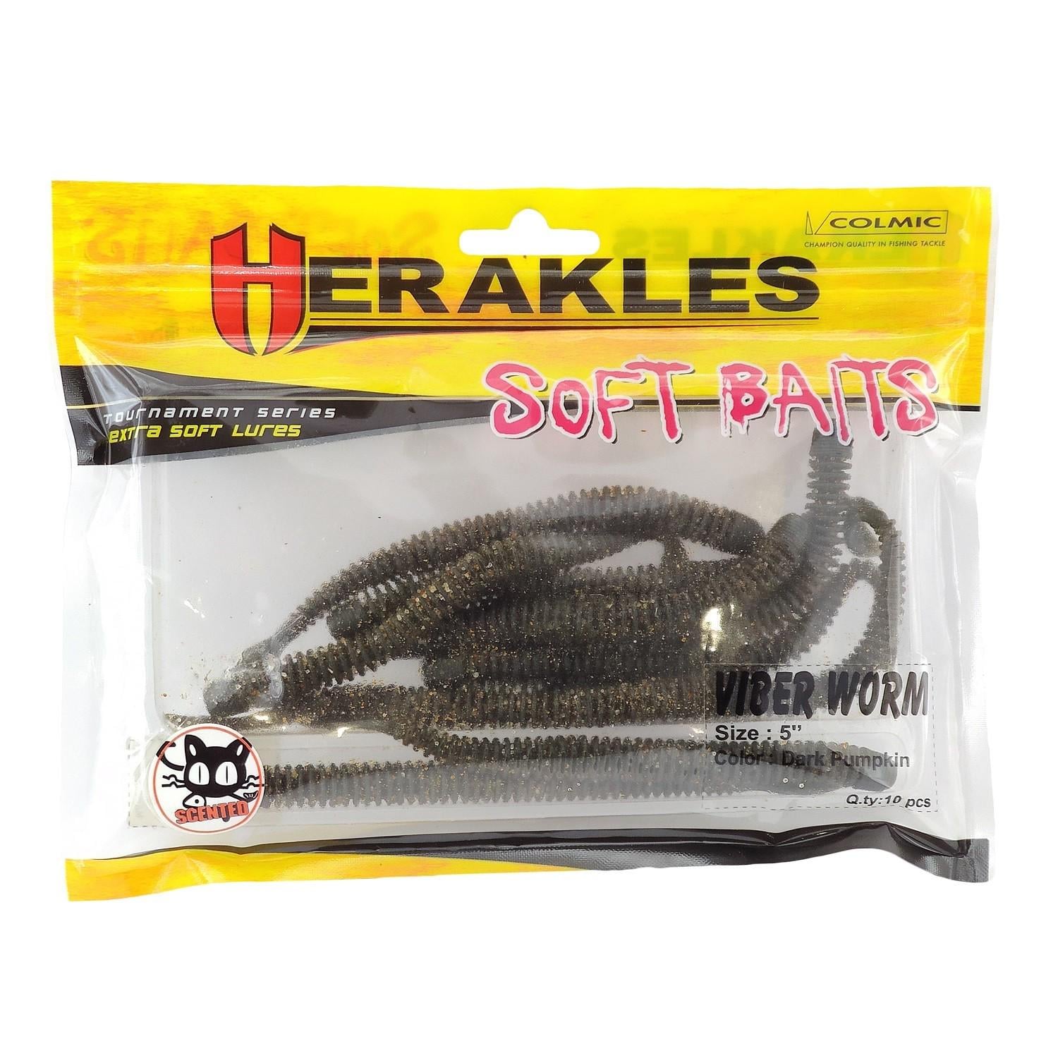 Силикон Colmic HERAKLES VIBER WORM 5" Dark Pumpkin  10 шт.