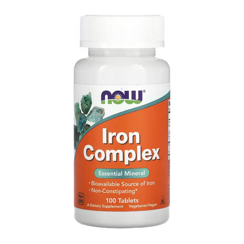 Железо NOW Iron Complex 100 капс. (07500-01) Железо NOW Iron Complex 100 капс. (07500-01)