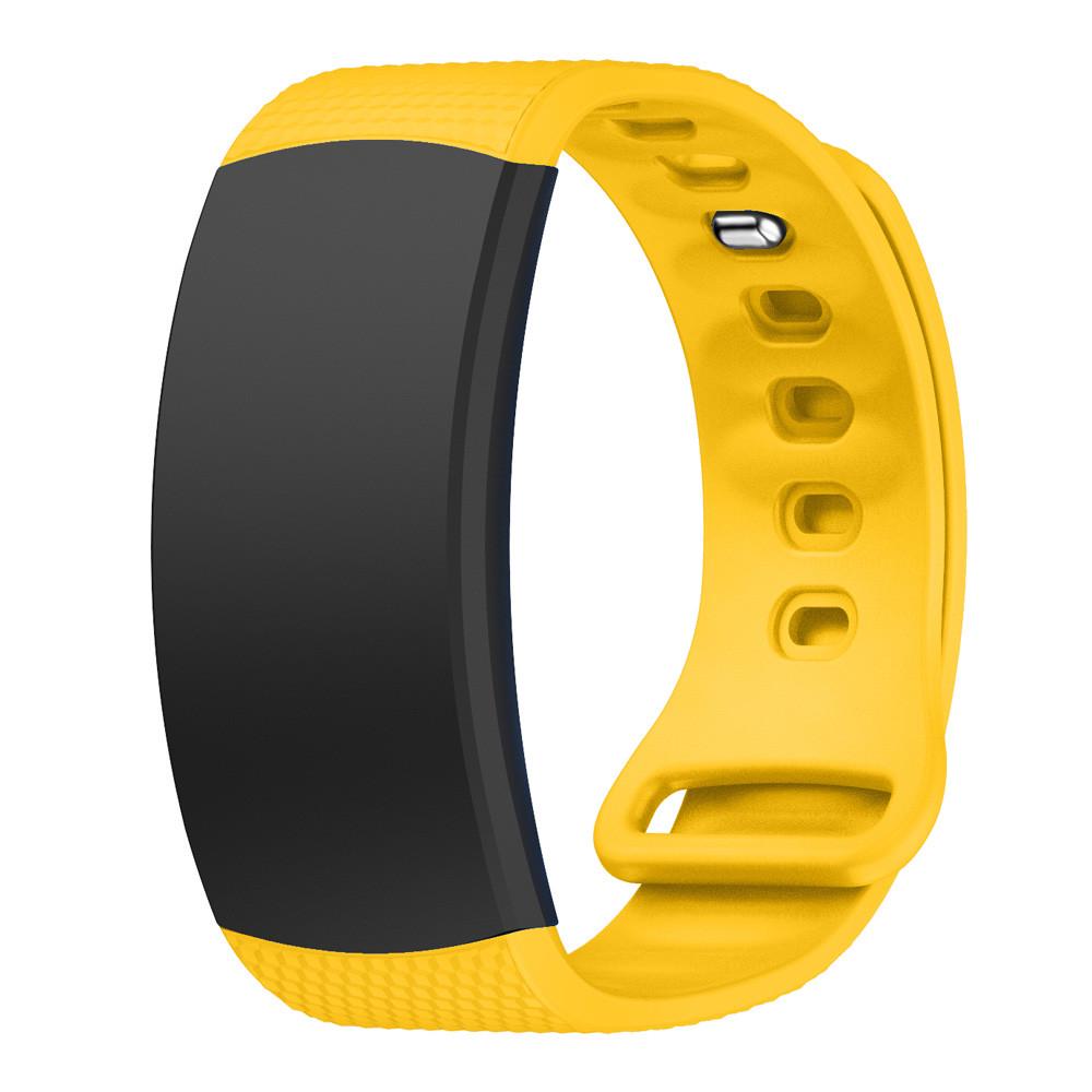 Силиконовый ремешок Primo для фитнес-браслета Samsung Gear Fit 2/Fit 2 Pro SM-R360/R365 L Yellow (627389207)