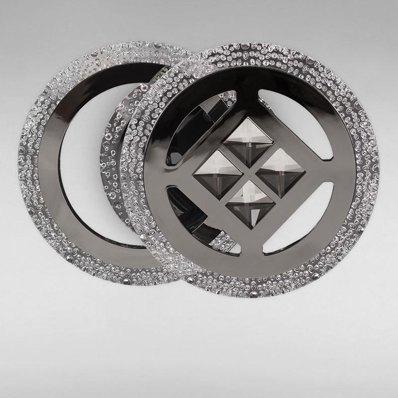 Потолочная люстра LED без пульта Light House SC-18240/2C 46W+14W 3000-6500K 290х200х120 мм Черный