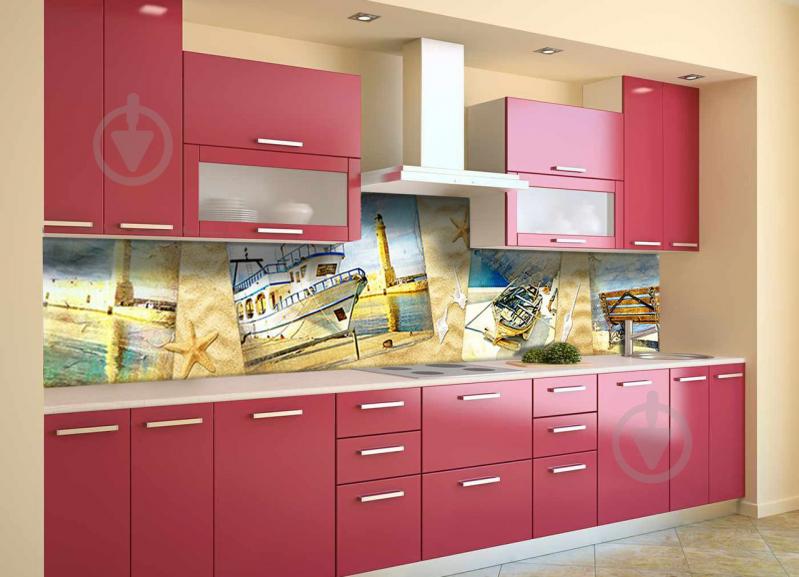 Скинали на кухню Zatarga «Море в фотографиях» 650х2500 мм виниловая 3Д наклейка кухонный фартук самоклеящаяся Z180847/1 Скинали на кухню Zatarga «Море в фотографиях» 650х2500 мм виниловая 3Д наклейка кухонный фартук самоклеящаяся Z180847/1