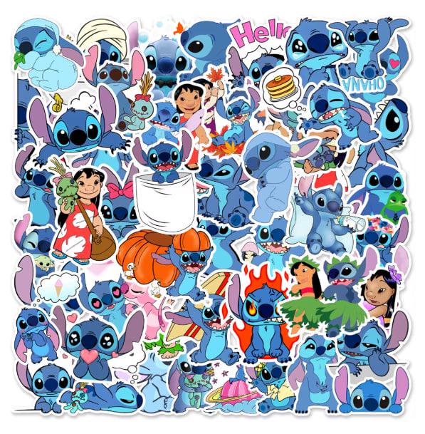Набор виниловых наклеек Стич из мультфильма Lilo&Stich 50 шт.