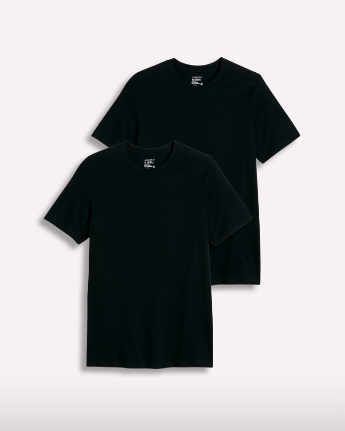 Мужская футболка Jockey slim fit 2 шт. с технологией отвода влаги stay cool+ XL Черный (656545)