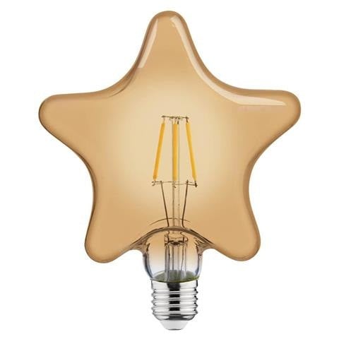 Лампа светодиодная (ретро) Horoz Electric RUSTIC STAR-6 6W Filament led 2200К E27