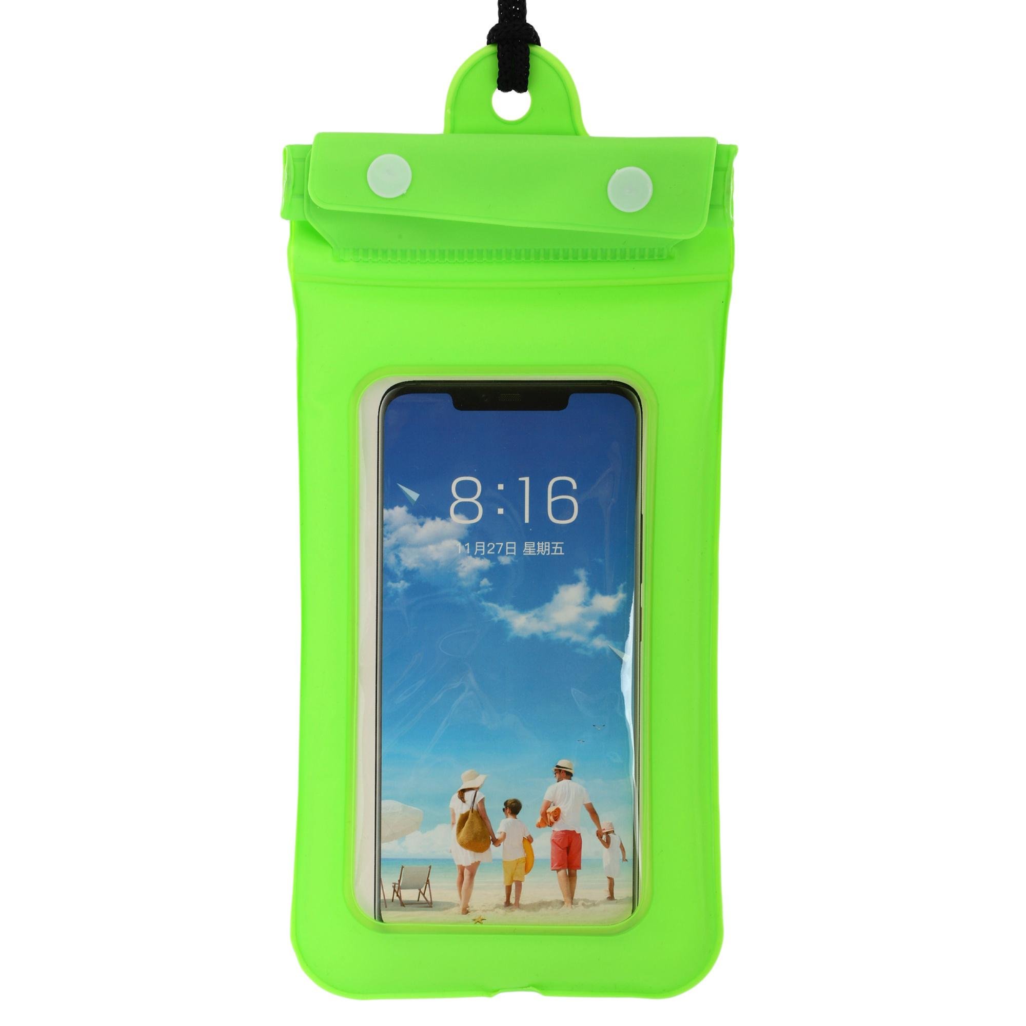 Чохол-гаманець на шию водонепроникний SP-Sport F3828 (PVC, на шию, внутрішні розміри-17x9см, салатовий)