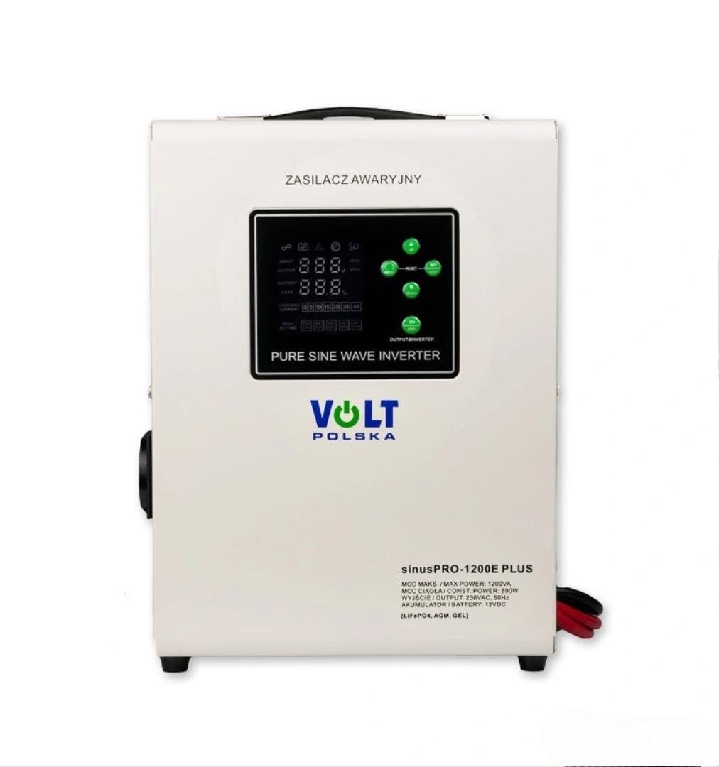 Инвертор Volt Polska SINUS PRO 1200 E PLUS 12/230V 800/1200 W Инвертор Volt Polska SINUS PRO 1200 E PLUS 12/230V 800/1200 W