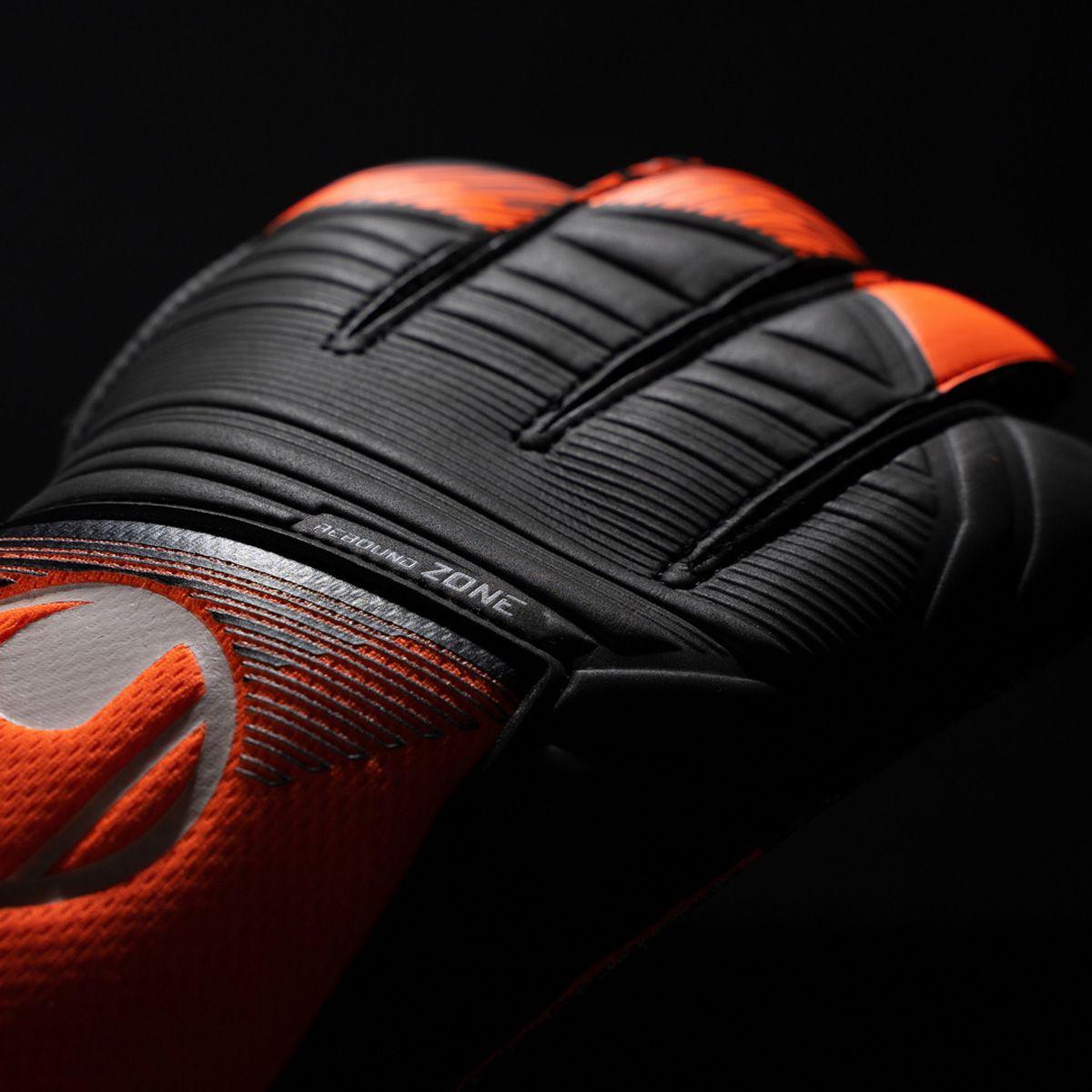 Перчатки вратарские Uhlsport Soft Resist 1011318 01 р. 9 Черно-оранжевый - фото 3