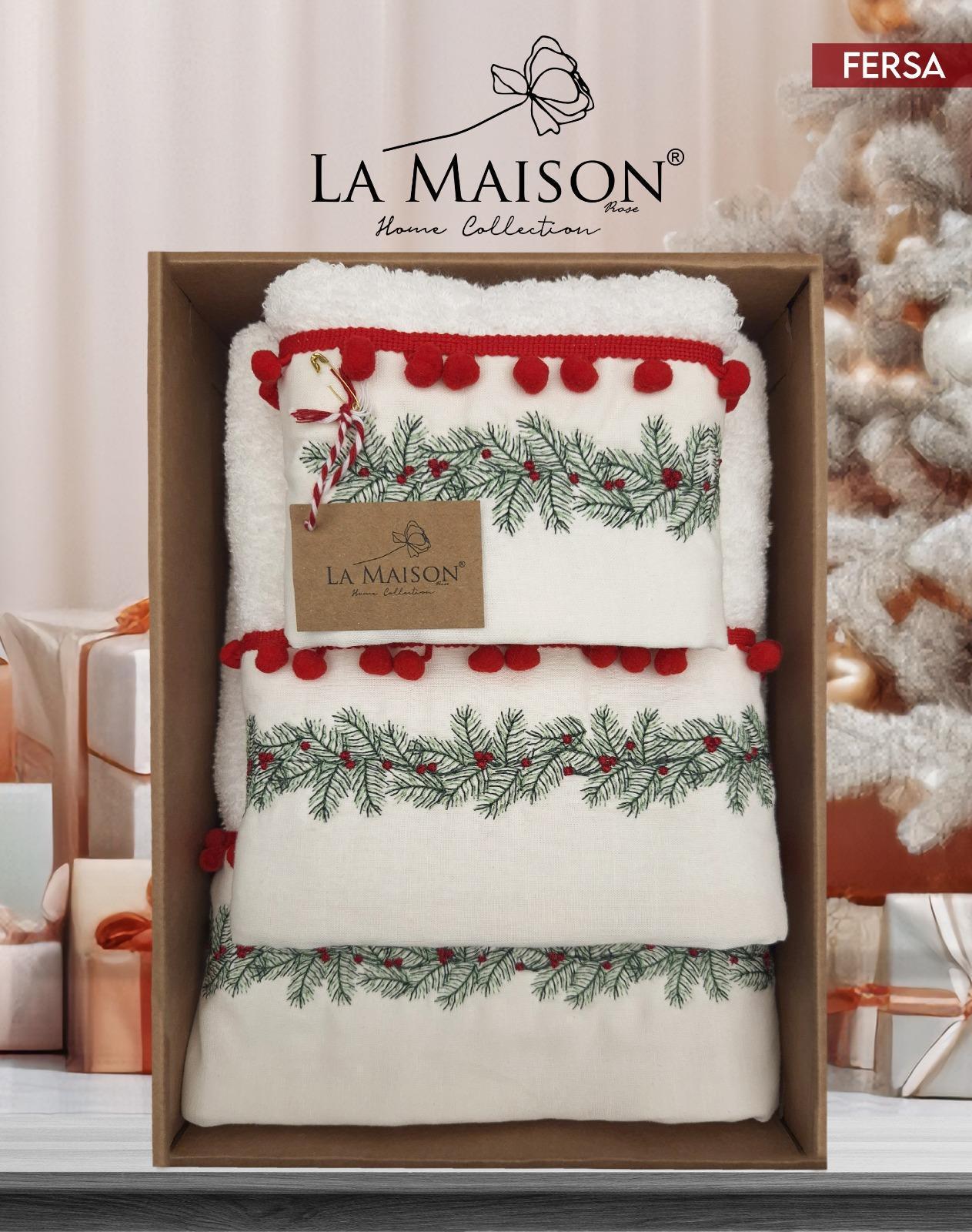 Подарунковий набір рушників La Maison d'Armorine 3 шт. Fersa (29658349) - фото 5 Подарунковий набір рушників La Maison d'Armorine 3 шт. Fersa (29658349) - фото 5