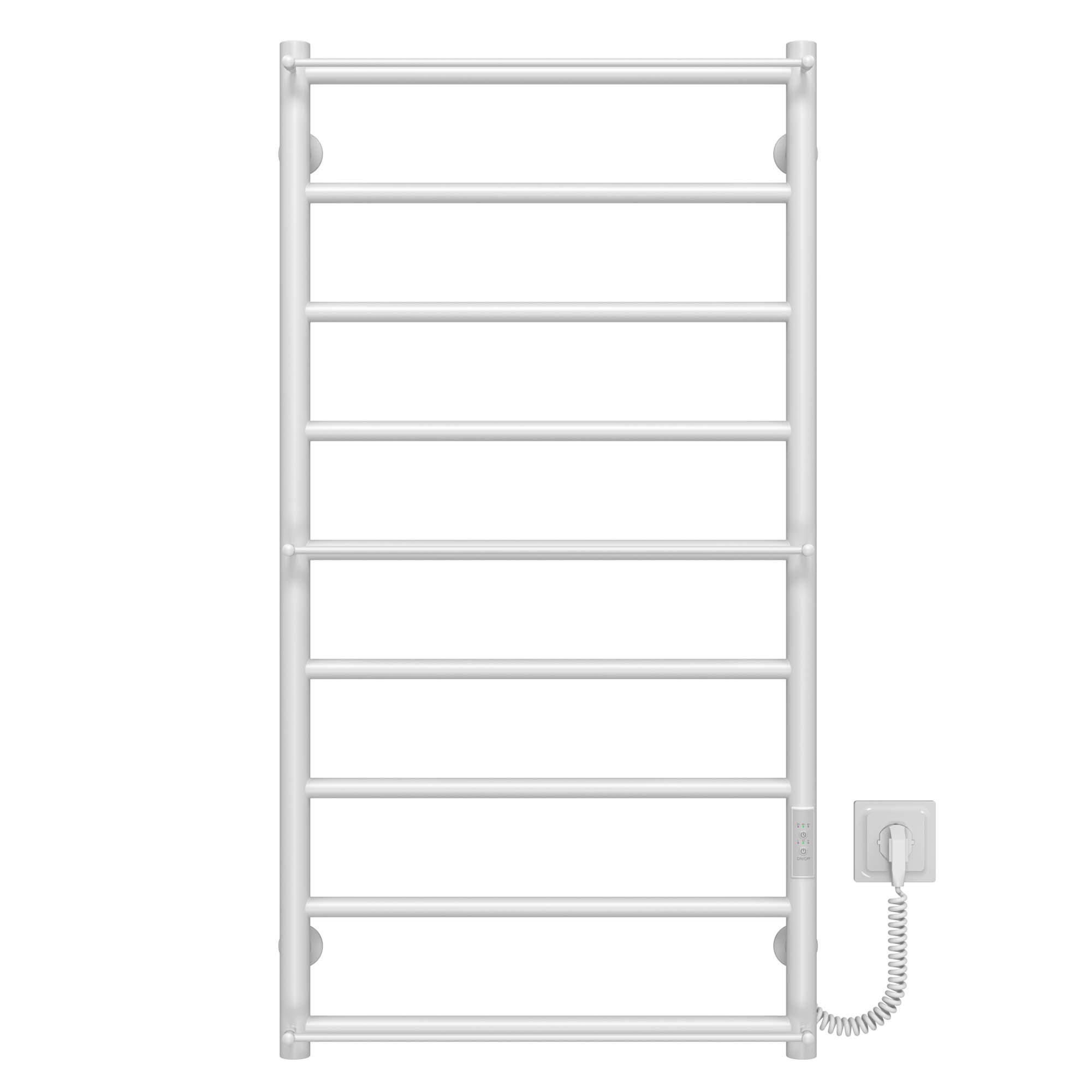 Полотенцесушитель электрический Deffi Ladder П9 WD03 нержавеющая сталь 500х1000 мм Белый (C.LK.100.50.9.EWR3)