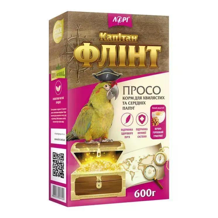 Корм Флинт Просо для волнистых и средних попугаев 600 г Корм Флинт Просо для волнистых и средних попугаев 600 г
