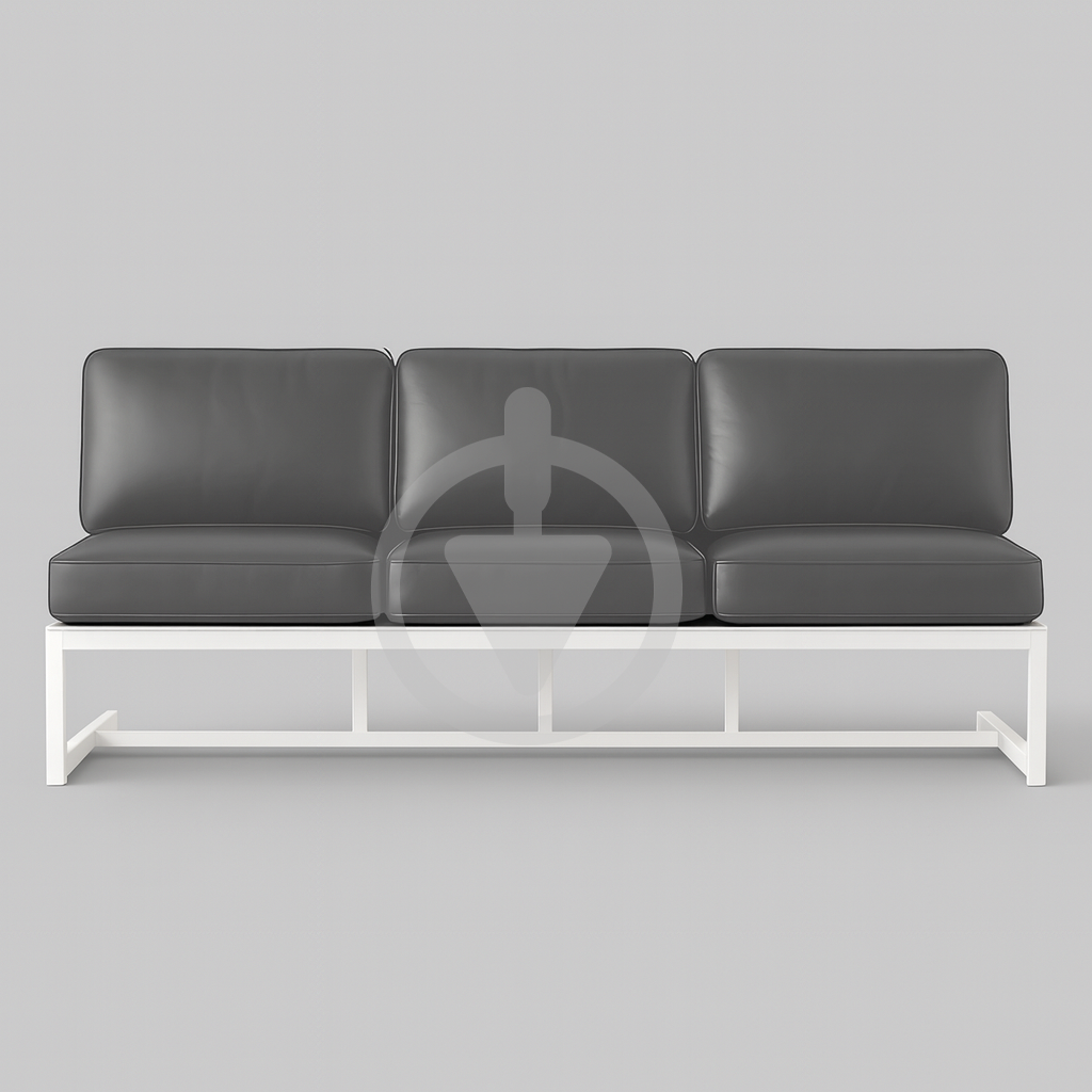 Диван металевий AVVS tech Атлас вуличний лофт екошкіра 246 см Сірий/Білий (30222863) - фото 2 Диван металевий AVVS tech Атлас вуличний лофт екошкіра 246 см Сірий/Білий (30222863) - фото 2