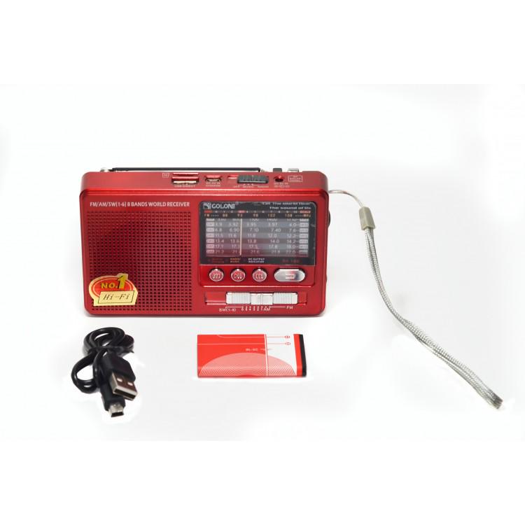 Радиоприемник Golon RX-182 с MP3 Красный