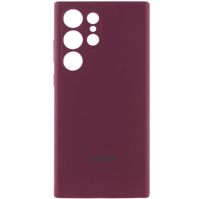Противоударный Чехол Silicone Cover Lakshmi Full Camera (AAA) with Logo для Samsung Galaxy S24 Ultra Plum
