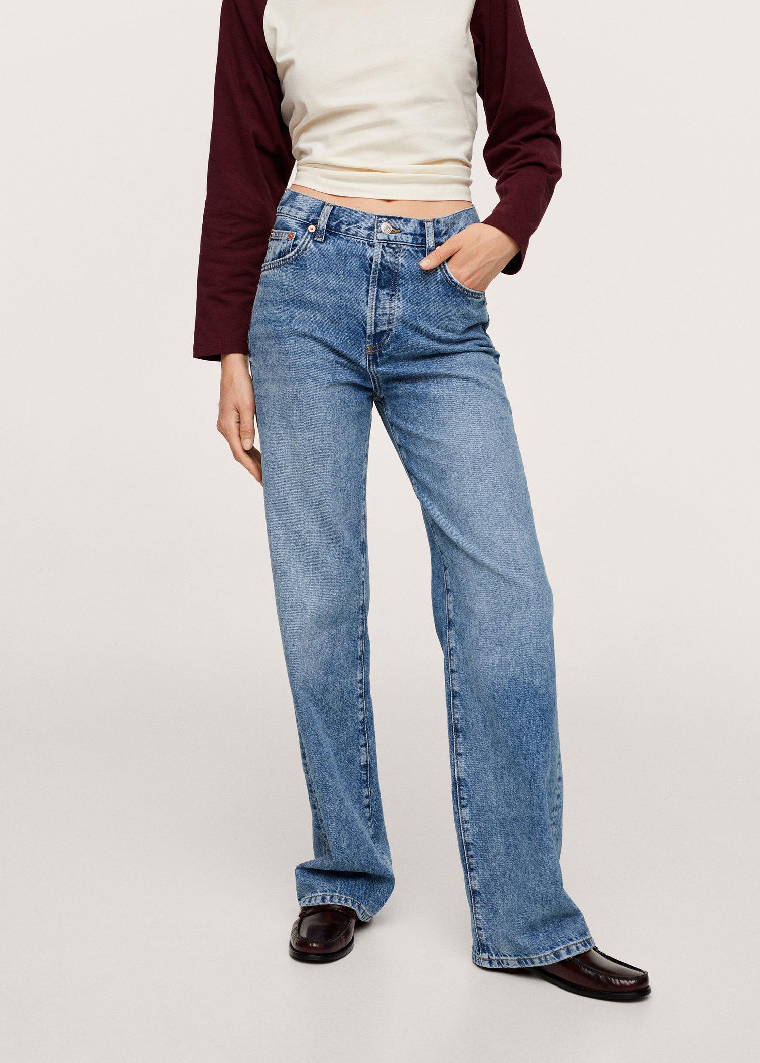 Джинсы женские Mango 17005952 р. 36 Синий