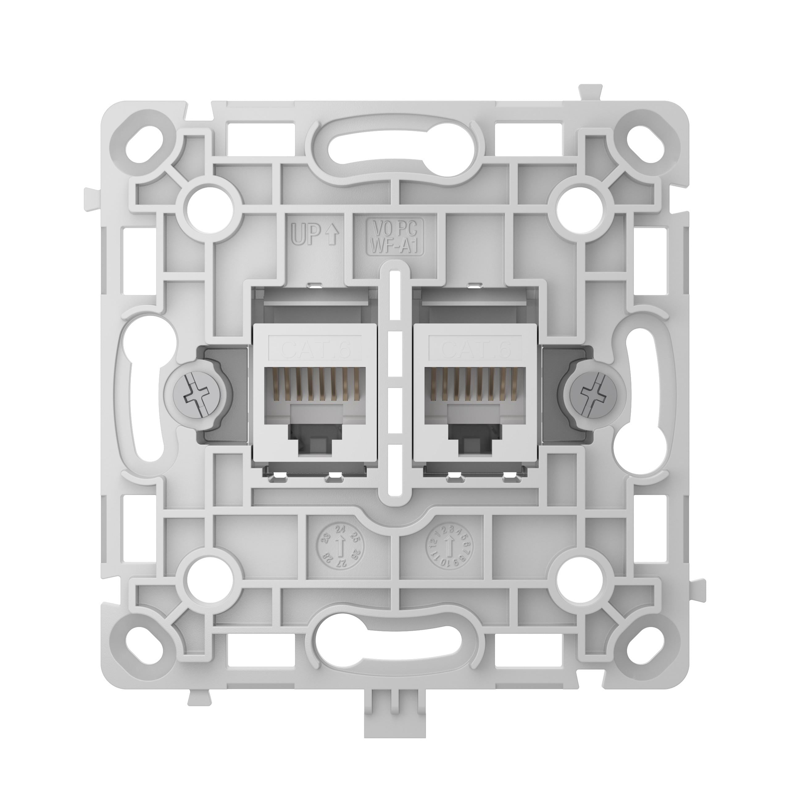 Механізм розетки Ajax OutletCore LAN White (16935)