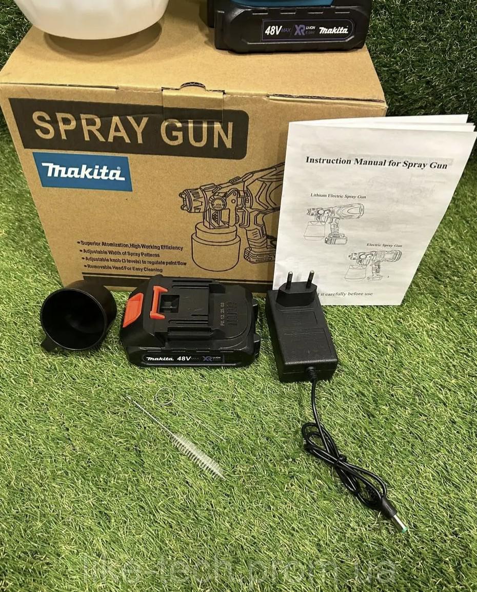 Фарбопульт акумуляторний JK-SG1 з регулюванням ширини розпилення 48V 6 Ah Синій (1300) - фото 2 Фарбопульт акумуляторний JK-SG1 з регулюванням ширини розпилення 48V 6 Ah Синій (1300) - фото 2