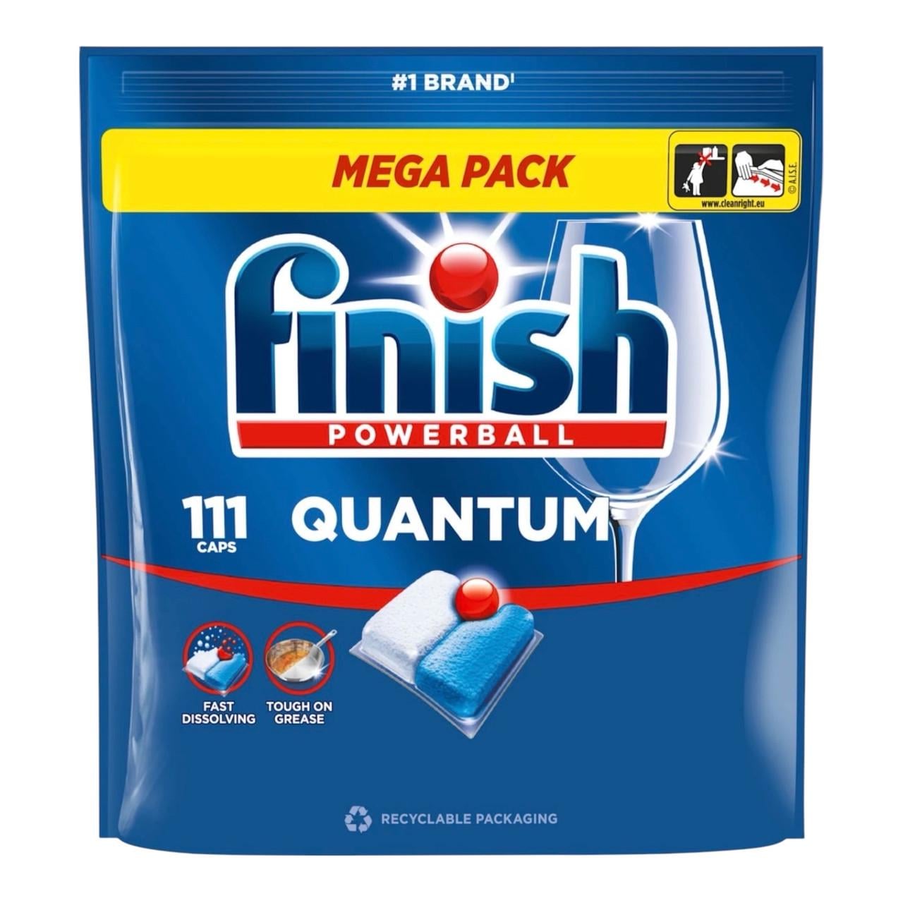 Таблетки для посудомоечных машин Finish Quantum All in 1 111 шт. (38469718)