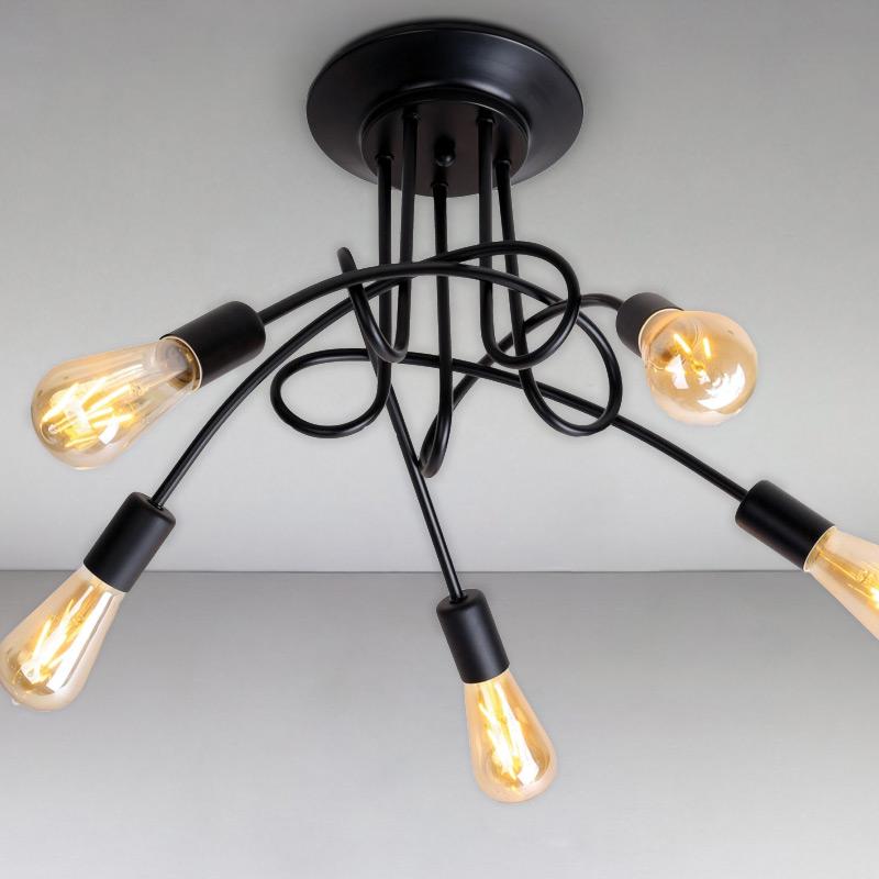 Люстра потолочная Levistella 761BZ05-5 Черный