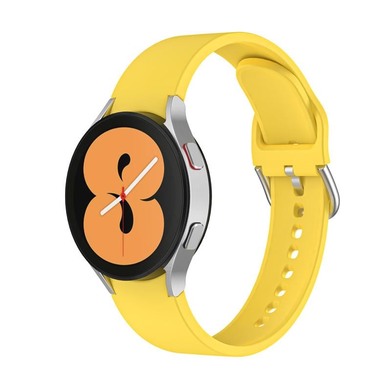 Силиконовый ремешок Watchbands OneLine для Samsung Galaxy Watch 4 Classic 46 мм Желтый (WB00S4ONELINE46-2) - фото 3