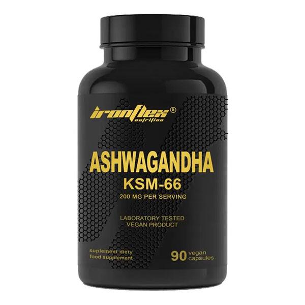 Ашфаганд для IronFlex Ashwagandha KSM-66 90 вег. капс. (000024750) Ашфаганд для IronFlex Ashwagandha KSM-66 90 вег. капс. (000024750)