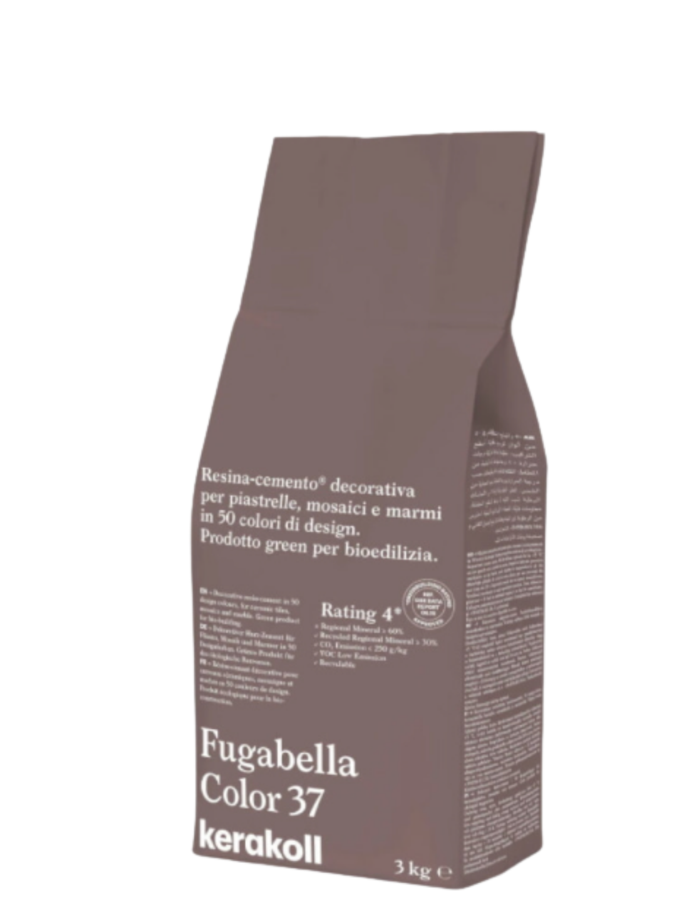 Фуга для швів Kerakoll Fugabella Color-37 3 кг Коричневий (KFG37)