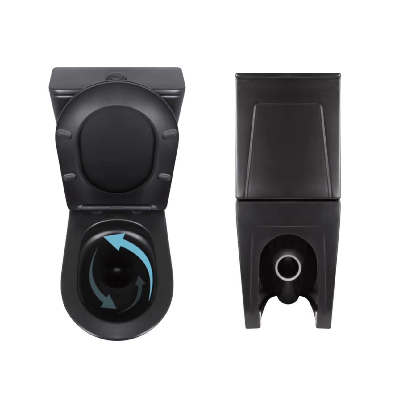 Унитаз напольный Robin Ultra Quiet QT13226083AMB 660x360x855 мм Black/биде напольный Robin QT13442141CMB 565x360x405 мм Black (2608671890) - фото 5 Унитаз напольный Robin Ultra Quiet QT13226083AMB 660x360x855 мм Black/биде напольный Robin QT13442141CMB 565x360x405 мм Black (2608671890) - фото 5