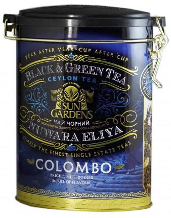 Чай чорно-зелений мiкс Sun Gardens Colombo Mix 100 г з/б овал