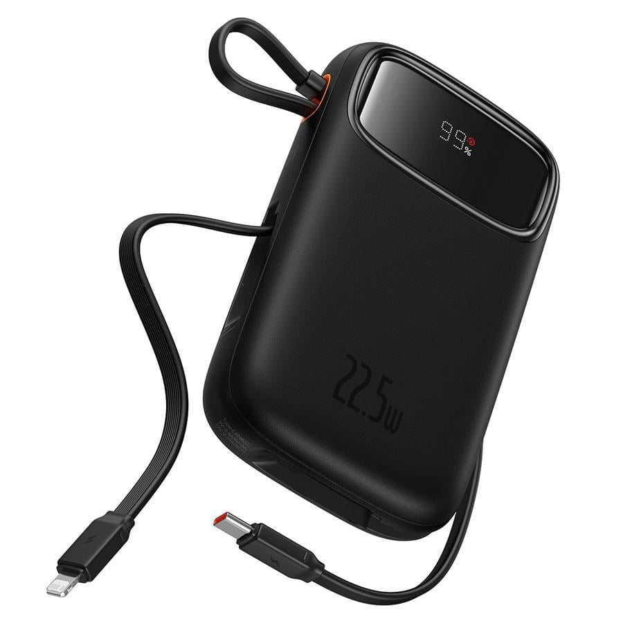Повербанк BASEUS QPow2 Dual-Cable 20000mAh 22.5W Black (P10055000112-B1)